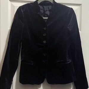 Theory Deep Purple Velvet Women's Blazer